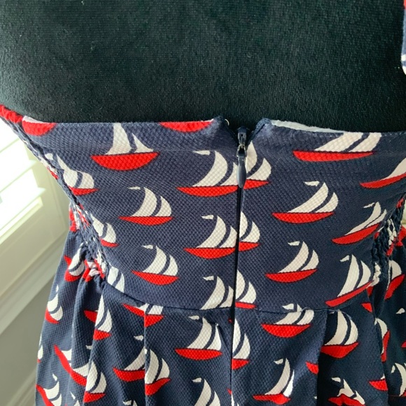 ANTHROPOLOGIE Postmark Winward Nautical Sailboat Halter Dress Women’s SZ USA 2 - Picture 9 of 16